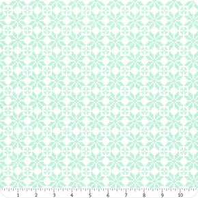 Merry Little Christmas Aqua Sweater Fabric