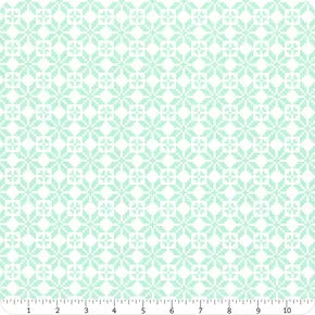 Merry Little Christmas Aqua Sweater Fabric