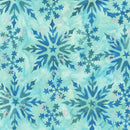 Sparkly Christmas Batik - Star of Bethlehem - Mint Green - Yardage
