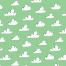 Poolside Purrfection - Summer Sky - Mint - Yardage