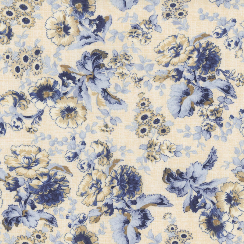 Radiance Large Floral Cream Fabric