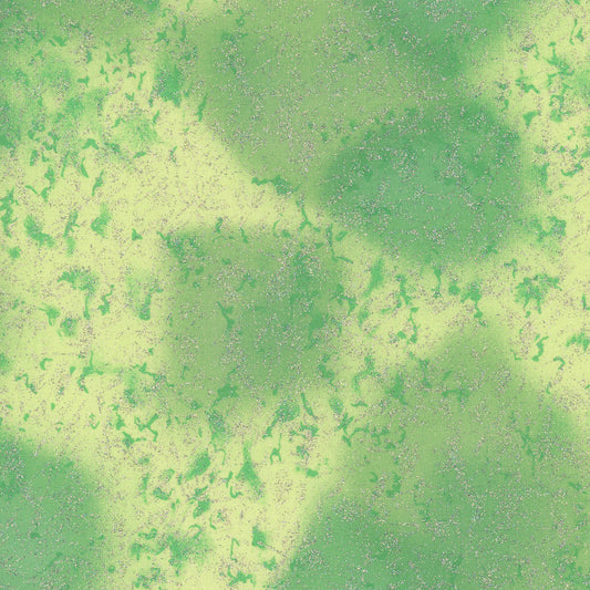 Fairy Frost Metallic Glitter Light Green Fabric