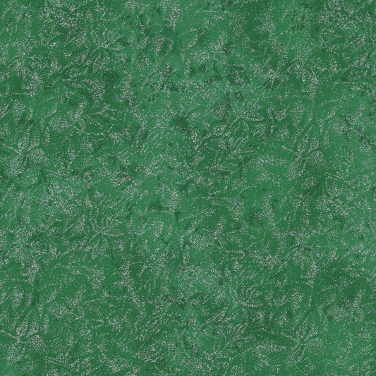 Fairy Frost Metallic Glitter Viridian Yardage