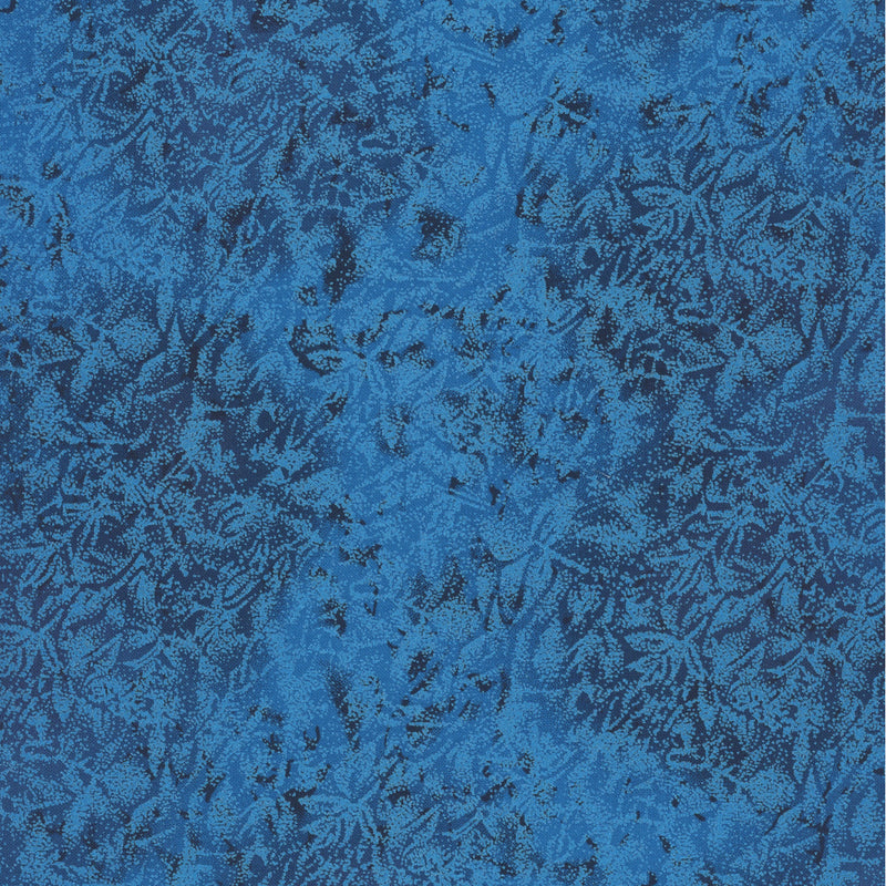 Fairy Frost Metallic Glitter Cerulean Blue Yardage