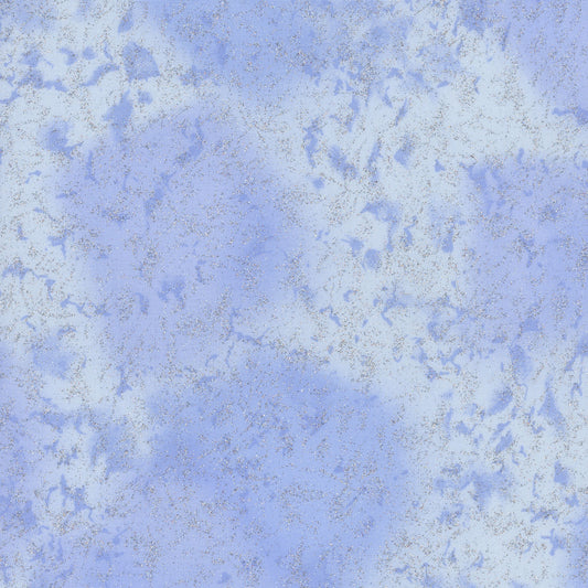Fairy Frost Metallic Glitter Baby Blue Fabric