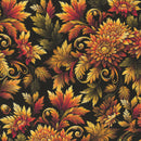 Autumn Cats - Splendor - Black/Spice - Yardage