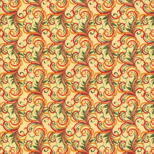 Autumn Cats - Swirl Essence - Honey/Multi - Yardage