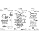 Press On 24" Pressed Patents Panel White