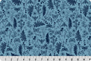 Quilting Cuddle - Whispering Blooms - Faegrove - Blue - Yardage