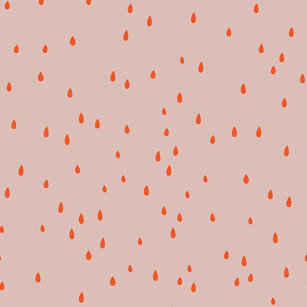 Ghost Town Raindrops Cream Fabric