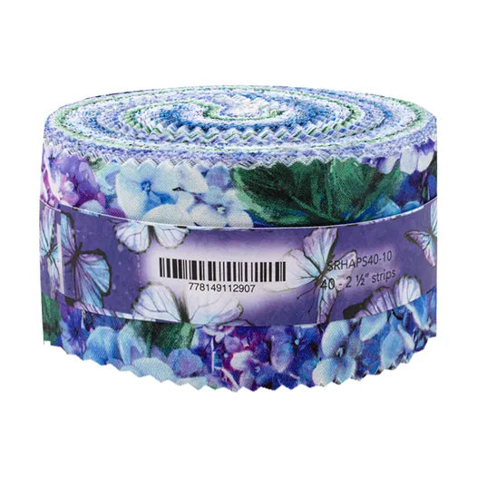 Rhapsody in Blue 40ct 2.5" Strips Jelly Roll