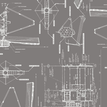 THe Hidden Universe- Satellites Ahead Fabric