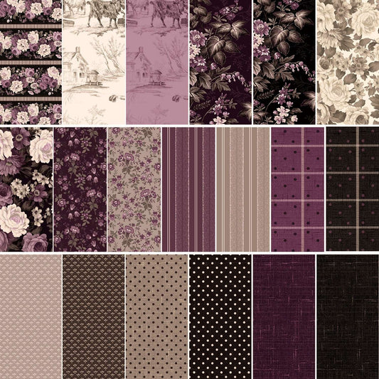 Blackberry Bramble - 2.5" Strips, 40 pcs - Jelly Roll