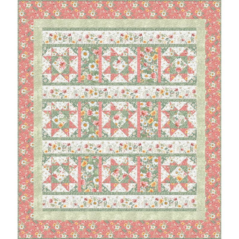 Daisy Days 68" x 80" Quilt Kit