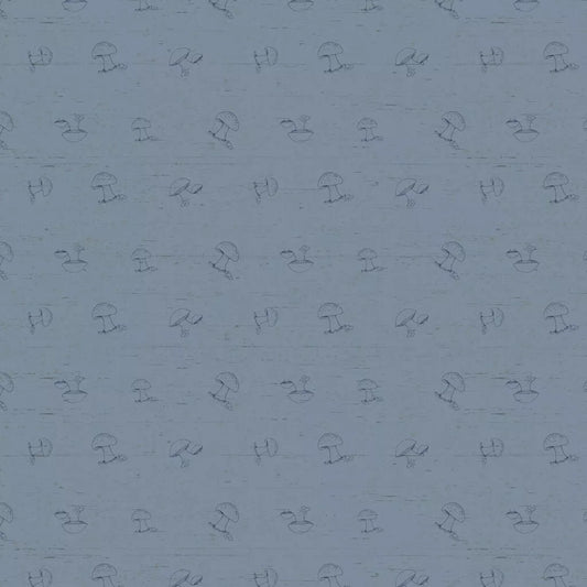 Wildwood Digital Mushroom Y4376-141 Slate Fabric