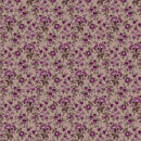 Blackberry Bramble - Small Floral - Gray - Yardage