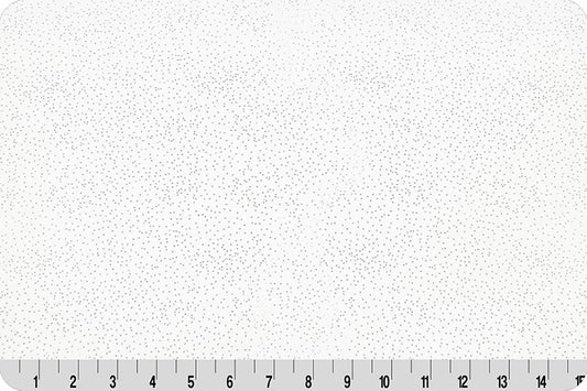 Sparkle Cuddle Glitter Snow/Silver Yardage