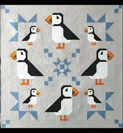 Puffin Star Quilt Kit Free Spirit 52 1/2 x 52 1/2
