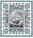 Sea Worthy (Grey Colorway) Ocean Blues Quilt Kit QT 69 x 75