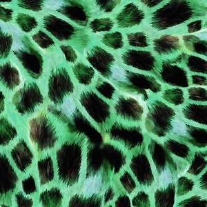 Giraffe Safari Green Giraffe Skin Yardage