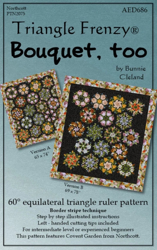 Bouquet, too Pattern - Collection Spring in Delft 54 1/2" x 65" - Quilt Kit