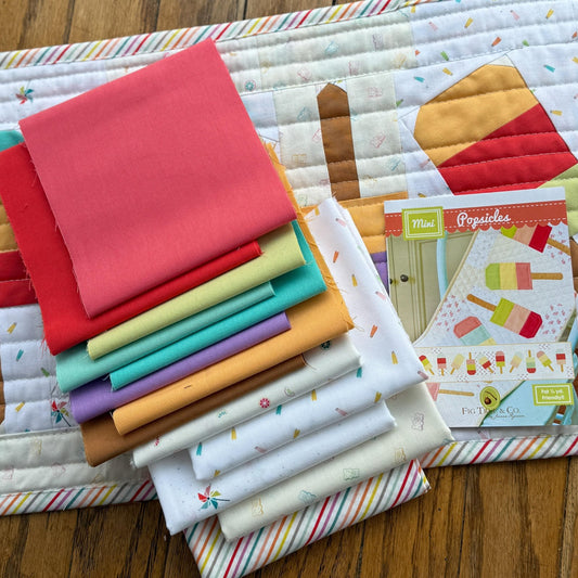Mini Popsicles Quilt Kit Figo 12 x 53 1/2