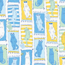 Poolside Purrfection - Cabana Catnaps - Multi - Yardage