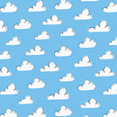 Poolside Purrfection - Summer Sky - Blue - Yardage