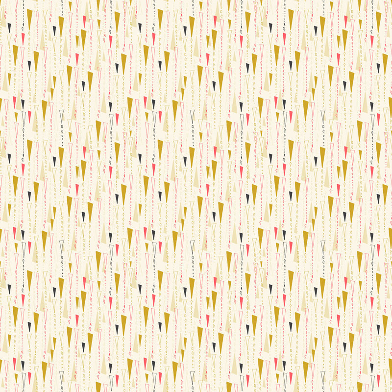 Mystical Sunshine Digital Meteors Gold Fabric