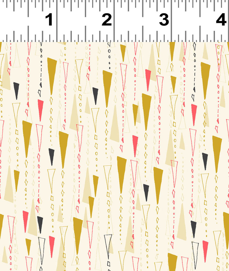 Mystical Sunshine Digital Meteors Gold Fabric