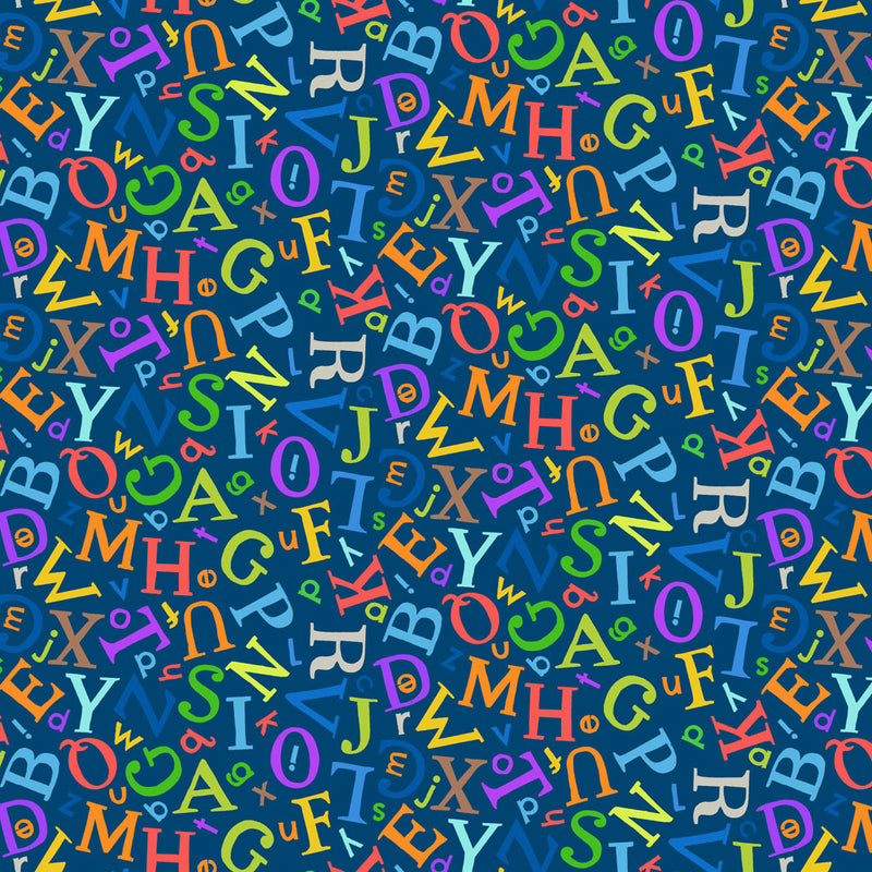 Animal Kingdom Digital Alphabet Letters Fabric