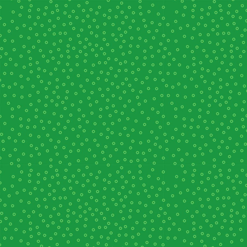 Animal Kingdom Digital Circle Dots Green Fabric