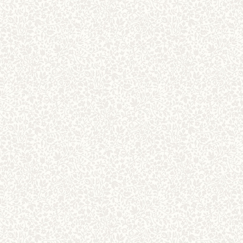 Lasenby Silhouette Garden Walk White Yardage