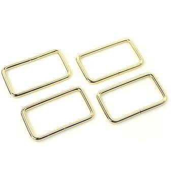 1-1/2" Gold Rectangle Rings