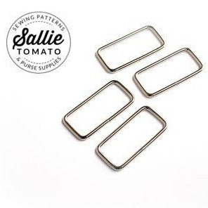 1-1/2" Nickel Rectangle Rings