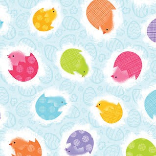 Spring Chickens Spring Chickens Aqua Yardage