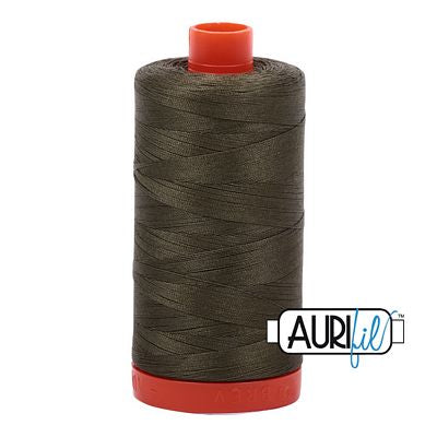 Cotton Makó 50wt Thread 1422yds 2905 Army Green