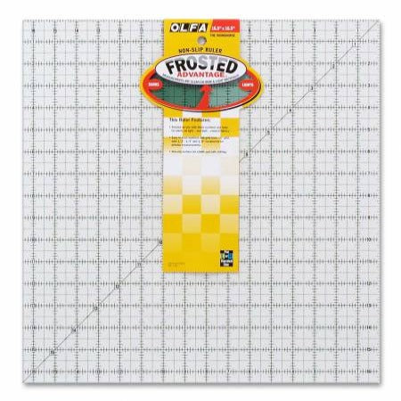 Frosted Acrylic Ruler (16-1/2" x 16-1/2")