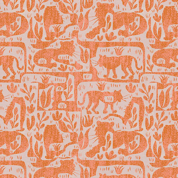 Belize Silhouette Peach Yardage