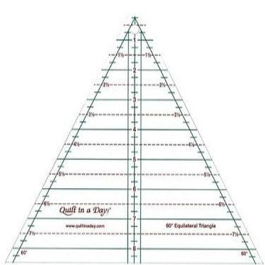 60-Degree 8.5" Triangle Ruler