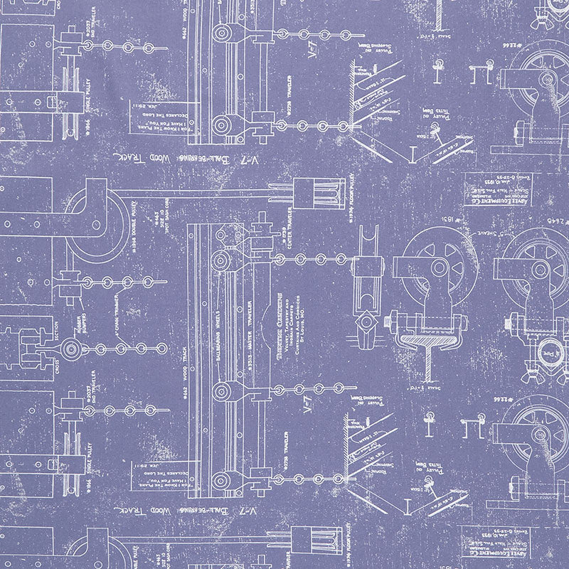 Art Journal In the Wings Denim Yardage