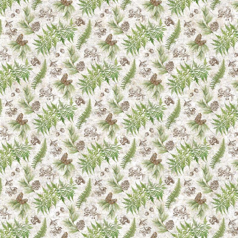 Tenderwood Fern and Toile Toss Yardage