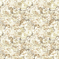 All A Flutter Packed Floral Cream Yardage