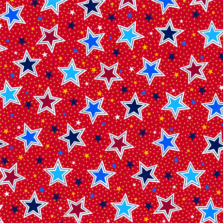 Proud & True Stars Red Yardage