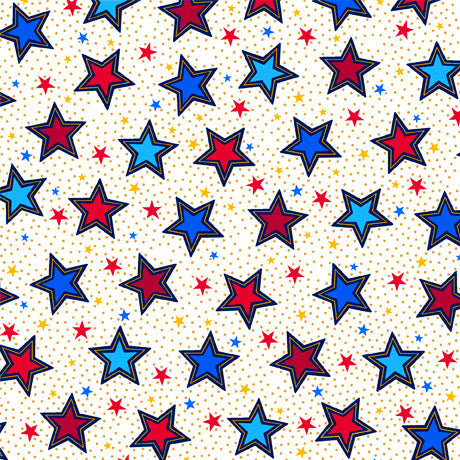 Proud & True Stars White Yardage