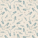 Rhythm & Harmony Trumpet and Sax Toss Cream Yardage