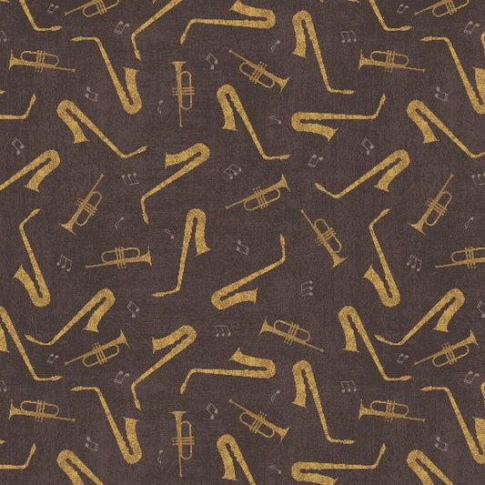 Rhythm & Harmony Trumpet and Sax Toss Brown Yardage