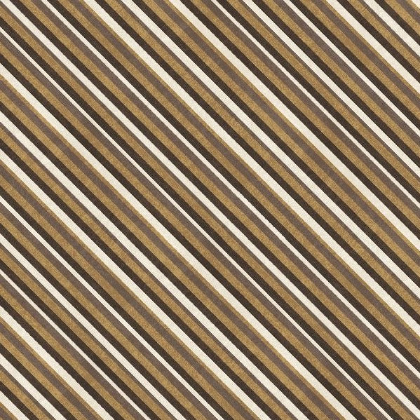 Rhythm & Harmony Stripes Brown Yardage