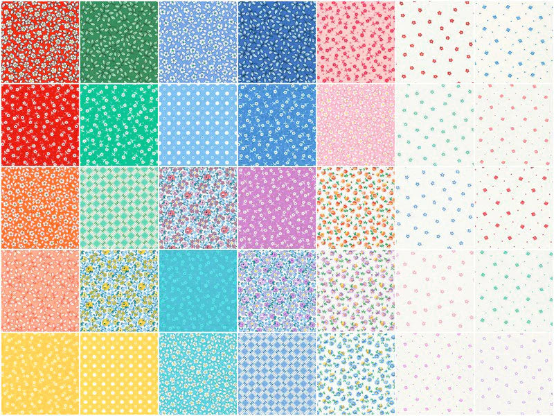 Flowerhouse 1930's Basics 40pcs Jelly Roll