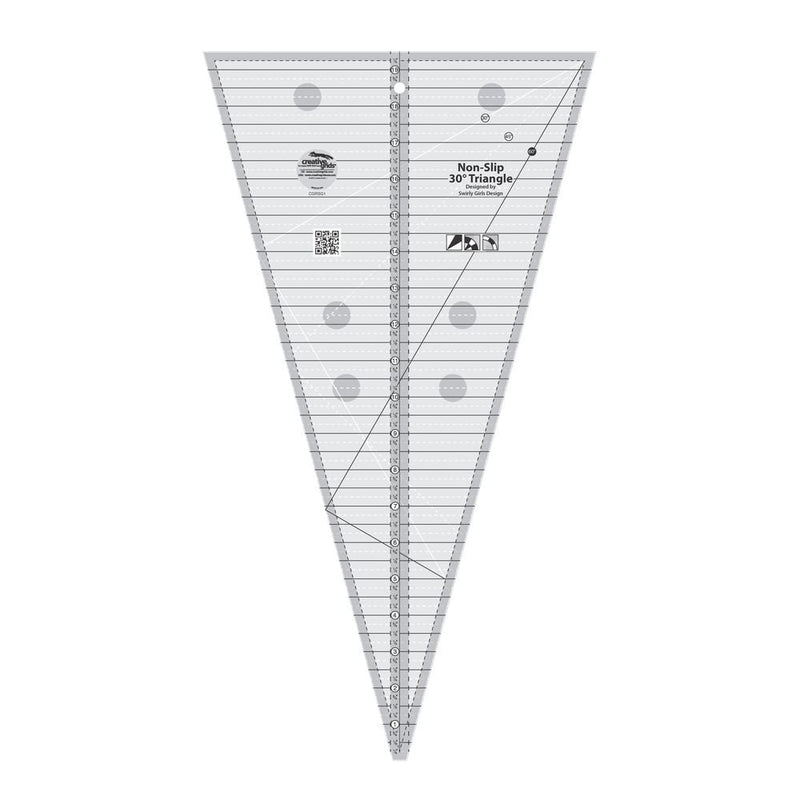Non-Slip 30-Degree Triangle Quilt Ruler